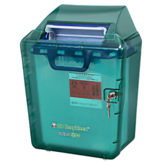 BD  # 305099 - Cabinet, Recycled Green, 2/3 Gallon, Durable, Medical-Grade, EA