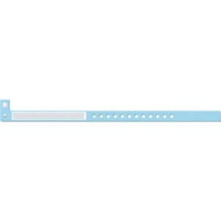 Medical ID Systems # 442 - Wristband, L-Shape, Insert Vinyl, Blue, 500/