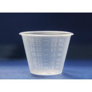 GMAX Industries # GP700 - Medicine Cup, 1 oz, Graduated mL/cc only, Translucent, 100/slv, 50 slv/cs
