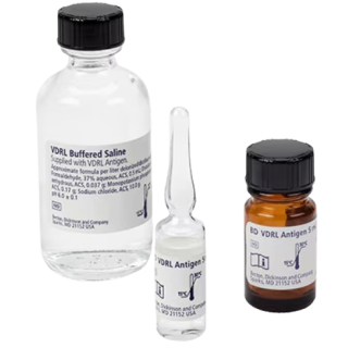 BD  # 275239 - RPR Card Test Kit No.112  Rapid Plasma Reagin Test for Syphilis Screening
