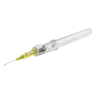 BD  # 381411 - Insyte-N Autoguard shielded IV catheter, Yellow, Non Winged, 50/Box, 4 Box/CS