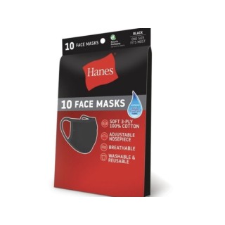 Generic # reusable - Hanes Resuable facemask 10 pack ( 1 size fits most)