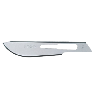BD  # 371122 - Surgeon Blade Size 22, Carbon Steel, Sterile, Individually Wrapped, 50/PK, 3 PK/CS