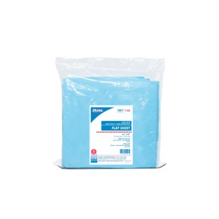 Dukal # 7105 - Disposable Fitted Sheet, Heavy Duty, Fluid Resistant, Blue, 5/BG, 20 BG/CS