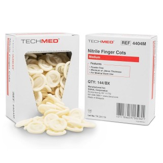 Dukal # 4404M - Nitrile Finger Cot, Medium, 144/BX