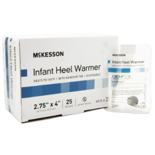 BD  # 204 - Instant Infant Heel Warmer Sodium Acetate 2.75 x 4 Inch Disposable, (25/BX 4BX/CS)
