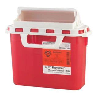 BD  # 305059 - Sharps Collector, 8 Quart, Open Top, Nestable, 24/CS