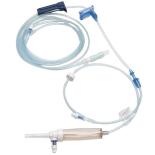 BD  # 24601-B007T - Alaris IV Pump Set 20 Drop/mL with 118 Inch Tubing, 3 Ports, Closed Low-Sorb Fluid Path, 20/cs (Continental US Only)
