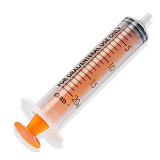 BD  # 302837 - Enteral Syringe, 20mL, Sterile Single-Use Feeding and Medication Delivery Syringe, 48/PK, 4 PK/CS (Continental US Only)