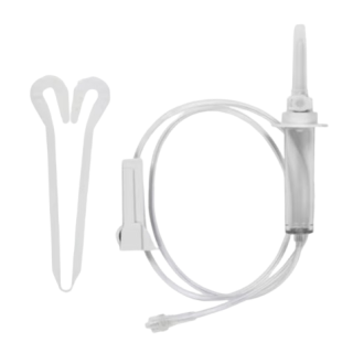 BD  # 72213N - Secondary IV Set 20 Drops/mL with Hanger for Piggyback Infusion Therapy, 100/CA
