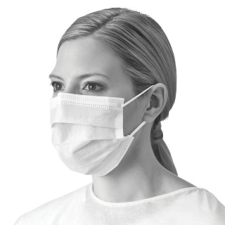 Medline # NON27355 - Mask, Face: Procedure Face Mask with Ear Loops, White, 300 Per/Cs