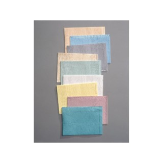 TIDI Products # 917404 - Towel, 3-Ply Tissue & Poly, Yellow, 13