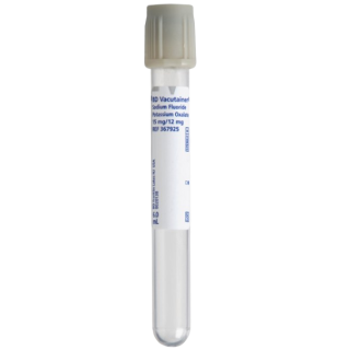 BD  # 367922 - Vacutainer Plus Tube Grey Top 5ml 100/BX