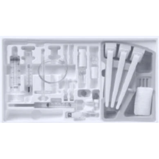 BD  # 406037 - Epidural Tray with 17G x 3.5 Inch Tuohy Weiss Needle, 19G x 36 Inch Nylon Closed-End Catheter, Plastic 7 mL Epilor LOR Syringe, Lidocaine, Sodium Chloride, and Clear Drape, 10/CS (Temp