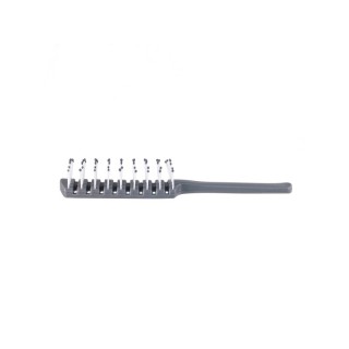 Dukal # HB02 - Hair Brush, Gray, Plastic Bristles Rounded, 1/BG, 12 BG/BX, 24 BX/CS