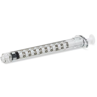 BD  # 309628 - 1 cc Luer-Lok Syringe Without Needle, Shelf Pack, Sterile,100/Bx