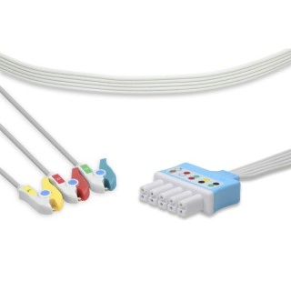 Cables & Sensors # LR3-90DP-I0 - Mindray > Datascope Compatible Disposable ECG Leadwire 3 Leads Pinch/Grabber Box of 10
