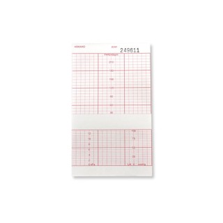 Cables & Sensors # 11954 - GE Healthcare > Corometrics Compatible ECG/EKG Chart Paper - B4305AAO Size: 152 x 90 Full Red Grid,160 Sheets