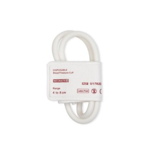 Cables & Sensors # F1782D-C5151-100 - Disposable NIBP Cuff Neonate #2 Dual Tube Hose 4 - 8 cm Box of 10