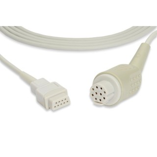Cables & Sensors # E704-090 - Datex Ohmeda Compatible SpO2 Adapter Cable 110 cm Bag of 1