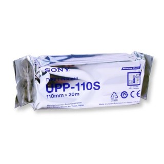 Cables & Sensors # 12009 - Sony Compatible ECG/EKG Chart Paper - UPP-110S Size: 110 x 20 Approx. 270 Prints per Roll