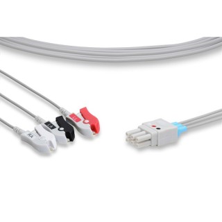 Cables & Sensors # LECA3-90P0 - NEC Compatible ECG Leadwire 3 Leads Pinch/Grabber Bag of 1