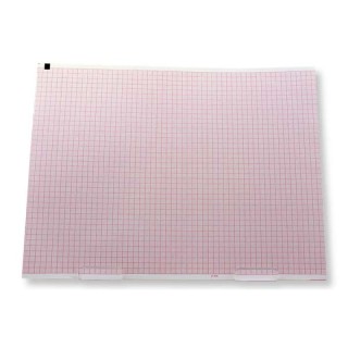 Cables & Sensors # 11999 - LL USA Compatible ECG/EKG Chart Paper - 2157-025A Size: 210 x 280 Full Red Grid,180 Sheets