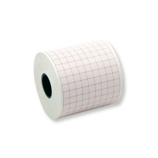 Cables & Sensors # 11945 - Mortara > Burdick Compatible ECG/EKG Chart Paper - 007975 Size: 50 x 30 Full Red Grid