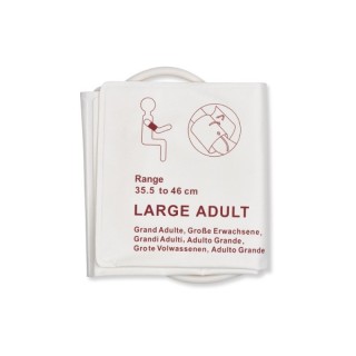 Cables & Sensors # F1720D-C0808-050 - Disposable NIBP Cuff Adult Large Dual Tube Hose 35.5 - 46 cm Bag of 10