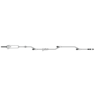 Carefusion # 42433E - SmartSite Gravity IV Administration Set with Check Valve, 60 Drops/mL, 104-Inch Tubing, 100/CS