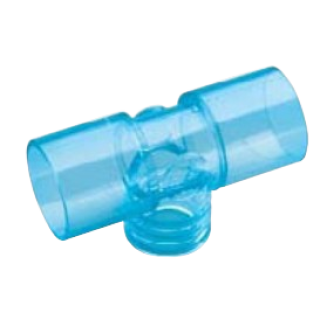 Carefusion # 004001 - Tee Adapter  22mm x 22mm with 15mm Base, Secure Airway Connection for Respiratory Circuits, 50/CA