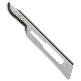 BD  # 371115 - Carbon Steel Rib Back Surgical Blade #15, Sterile Disposable, 50/BX, 3 BX/CS