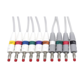 Carefusion # 38401817 - 10-Lead ECG Leadset  Reusable, Color-Coded, Snap-Style Connectors for Accurate Cardiac Monitoring