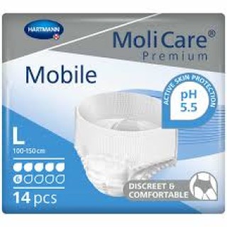 Hartmann # 915831 - MoliCare Mobile Extra, Disposable Protective Underwear for Heavy Protection, S, 24