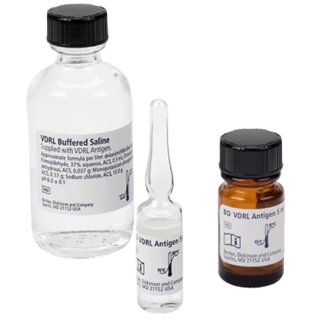 BD  # 275005 - Macro-Vue RPR Card Test Kit #110, Qualitative 500 Tests  Rapid Plasma Reagin Test for Syphilis Screening, EA