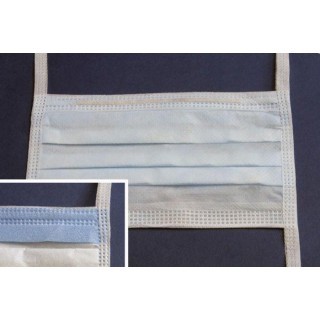 Cardinal Health # AT752005 - Surgical Mask with Ties and Plastic Film  Green,  50 EA/BX ASTM level 1