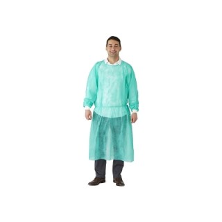 Medline # NONDGXL - MEDLINE DISPOSABLE SPP LIGHTWEIGHT COVER GOWNS, GREEN, XL, 50.CASE