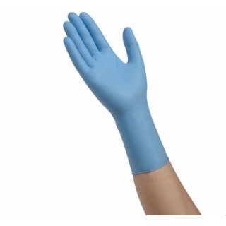 Cardinal Health # N8852XPB - Esteem XP Nitrile Exam Gloves  Medium, Powder-Free, Extended Cuff, Non-Sterile, 50/BX,  500/CA