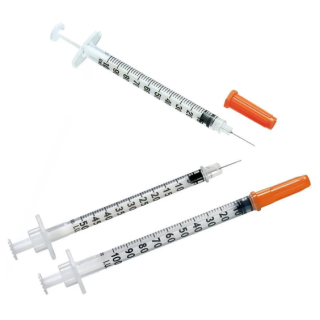 BD  # 324702 - Ultra-Fine Insulin Syringe 0.3 cc 29 Gauge x 1/2 Inch U-100 Permanently Attached Needle