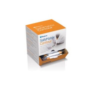 Medicom # 30055 - Matrix Band, Disposable, Contour Wide, 6mm, Orange, 50 bands/