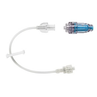 BD  # MP5310-C - Pressure Rated Minibore Extension Set Purple Striped with MaxPlus Clear Needle-Free Connector, 8.5 Inch Length, 0.59 mL Priming Volume, 50/CS (Continental US Only)