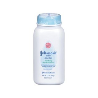 Johnson & Johnson # 5256 - Cornstarch Baby Powder with Aloe Vera & Vitamine E, 96/cs