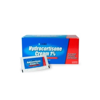 New World Imports # HYDP9 - Hydrocortisone Ointment 1%, 0.9g, Compared to the Active Ingredients in Cortaid®, 144/bx, 12 bx/cs