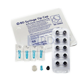 BD  # 305822 - Syringe Tip Cap Luer Slip  Single-Use Sterile Cap for Secure Fluid Containment4000/Case