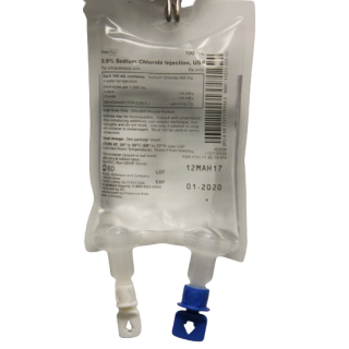 BD  # 1727170103 - Freeflex Sodium Chloride 0.9% IV Solution 100 mL Flexible Bag for Fluid Therapy and Dilution (50/CS