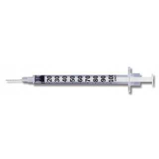 BD  # 329424 - Insulin Syringe U-100 1cc 28G x 