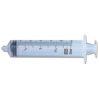 BD  # 309653 - Syringe 50cc LL w/o Needle Shelf Pack 40/Bx, 4 BX/CA