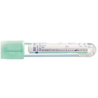 BD  # 367375 - Vacutainer Plasma Separation Tube 4.5 mL 13 x 100 mm Light Green Hemogard Closure Lithium Heparin PST, 1,000 PER/CS