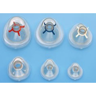 Carefusion # 2K8055 - Large Disposable Face Mask with Red Ring, Soft Seal Design for Oxygen and Aerosol Delivery, 20 EA/CS