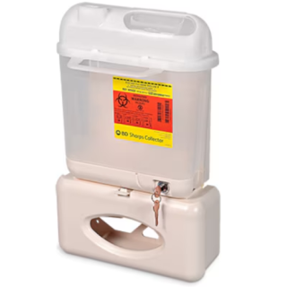 BD  # 305550 - Wallmate Sharp Glove Box Starter 5.4 Qt  Sharps Disposal and Glove Box Holder Combo,EACH